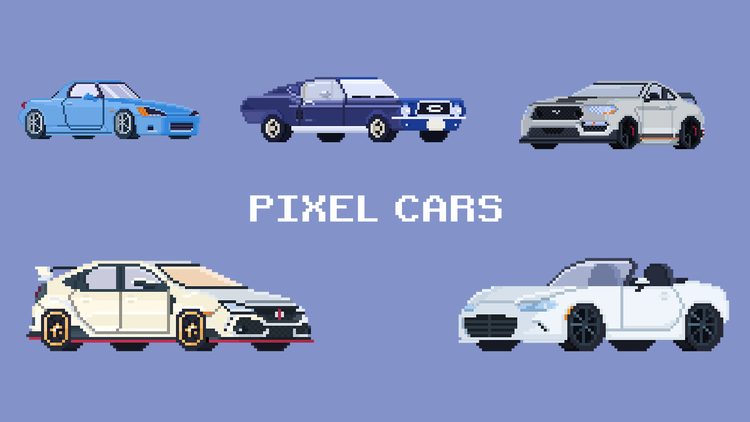 Pixel Cars T Shirts Pixel Bite