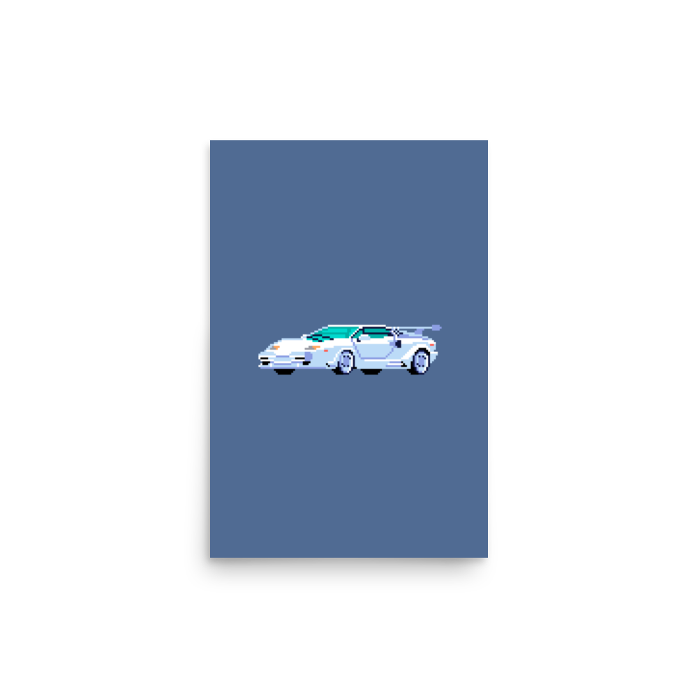 Countach Car Poster