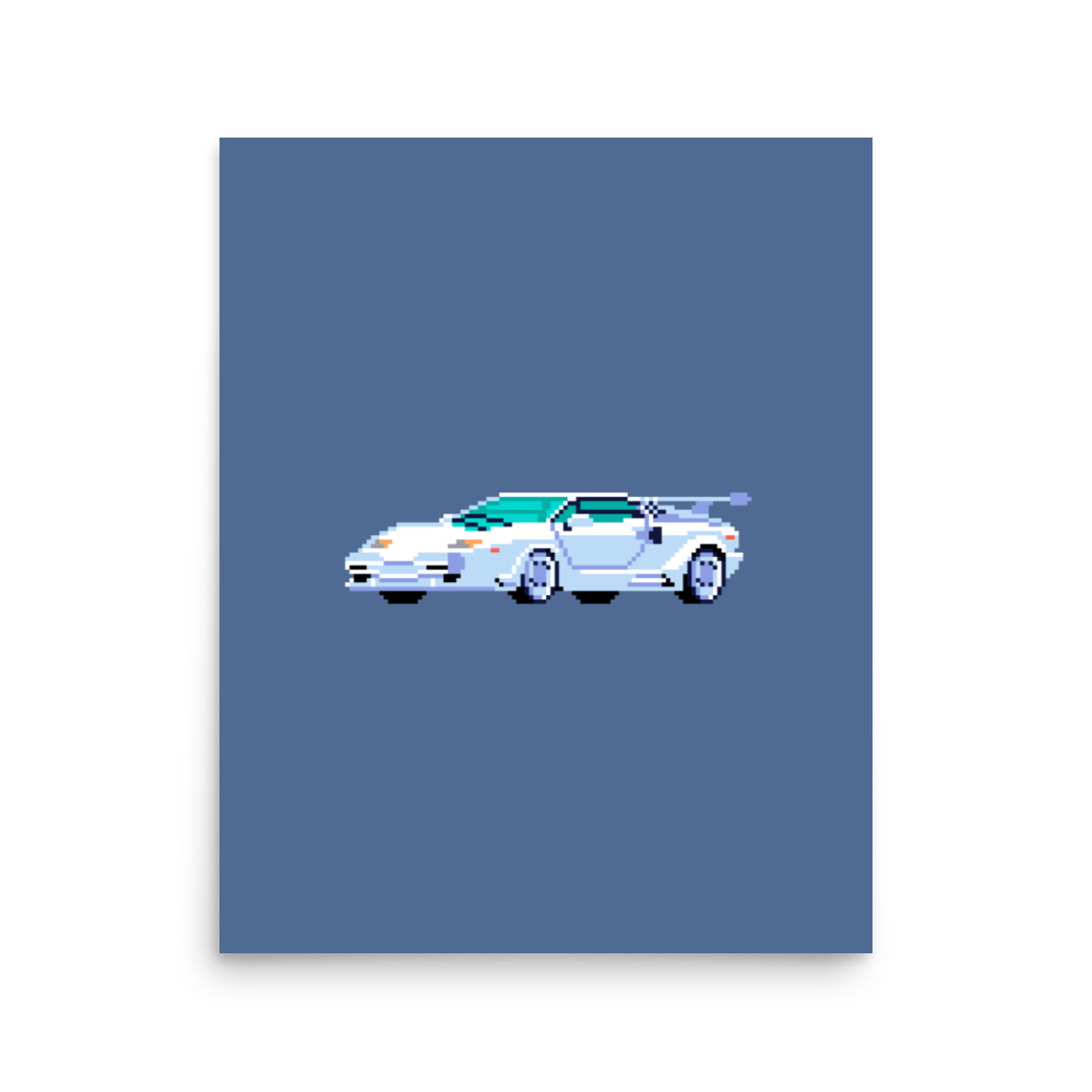 Countach Car Poster