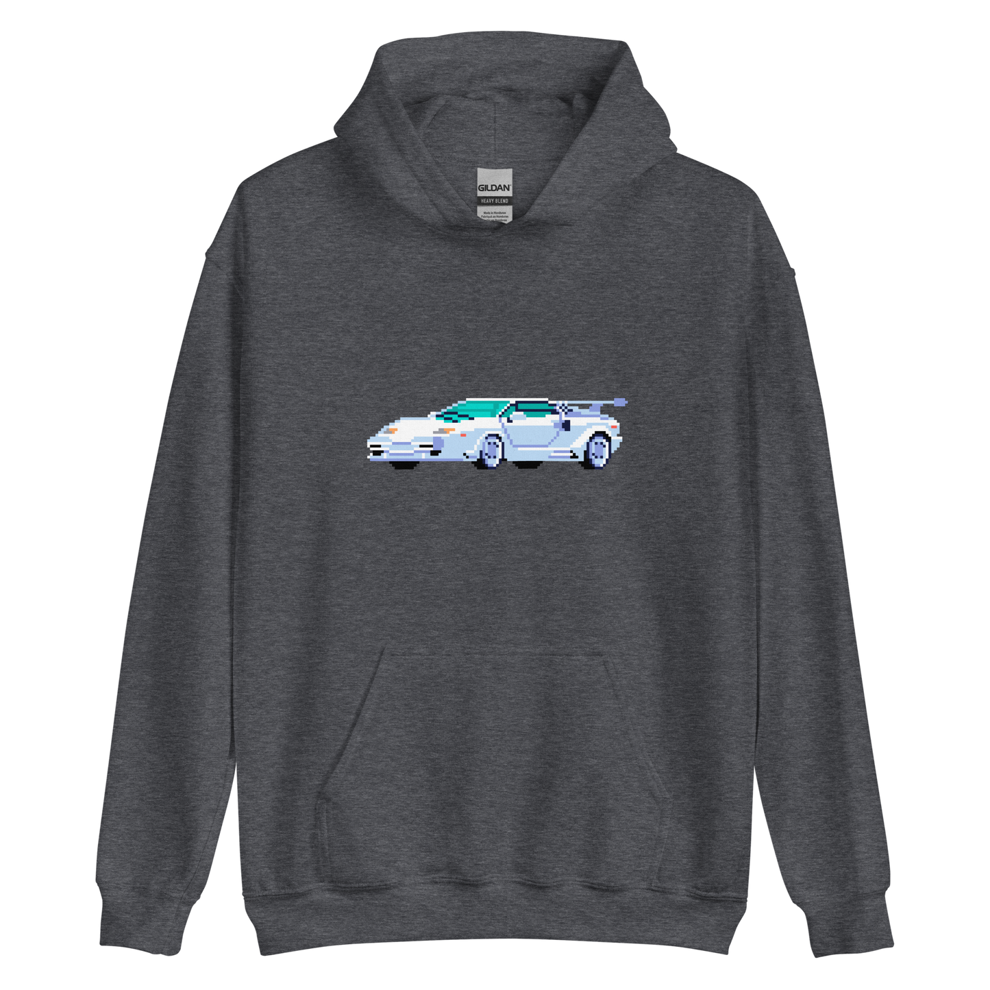 Car Printed Hoodie | Lamborghini Countach Hoodie | Pixel Bite